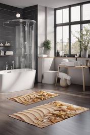 Mijölnir Juego de alfombrillas de baño CT-5244 Multicolor